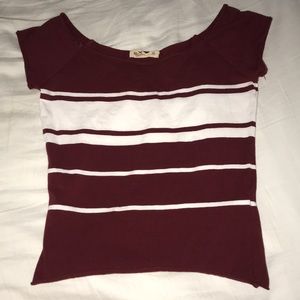 Maroon colored top